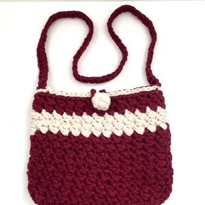Handmade Crochet Small Crossbody - Mobile Bag